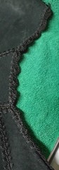 Ashley Stewart Suede Top With Attached Crocheted Bottom Very Unique 26W