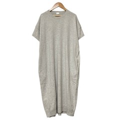CTplage Raccoon wool half-sleeve dress, knit dress, size 38, gray Women USED