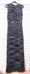Vertigo Paris Stunning sweater BLACK Knit Maxi Dress Open Back Vertigo sz.XL New