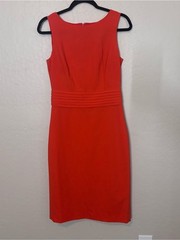 J.Crew 365 Sheath Dress Orange Sleeveless Career Women&rsquo;s 2T