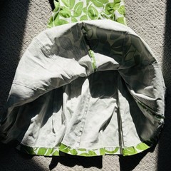 Nine West Corseted Coquette Cottagecore Leaf Print Size 2 Cotton Dress