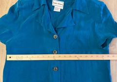 Karin Stevens Vtg 90s-does-40s Minimalist Button Front Rayon Maxi Dress-Women 12