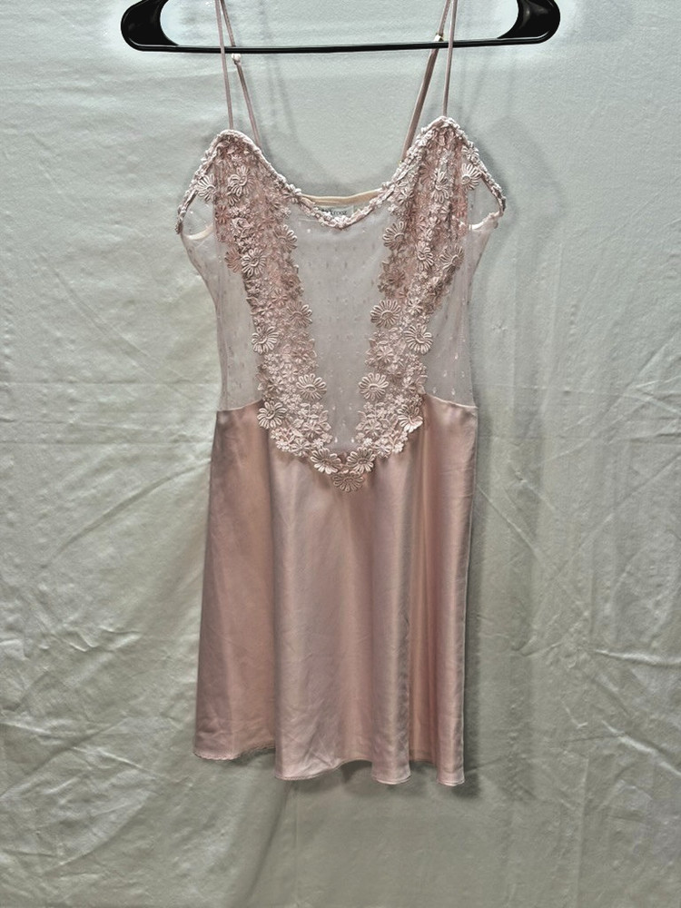 Flora Nikrooz Showstopper Chemise Ethereal Balletcore Coquette Pink Slip Dress