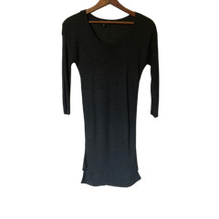 Express Lightweight Semi Sheer Knit Scoop Neck Dress