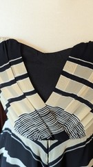 M M COUTURE BY MISS ME STRAPLESS BLACK/ TAN COCKTAIL DRESS LARGE