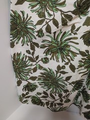 AGB Dress Size 14 White With Floral Print 97% Cotton 3% Spandex