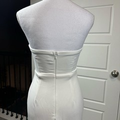Lulus Momentous Romance White Strapless Bow Mermaid Maxi Dress Size Small NWOT
