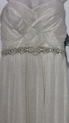 NWT City Triangles Ivory High-Low Strapless Dress