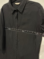 Sotela Remy Black multi-function button down shift dress 100% Tencel Minimalist