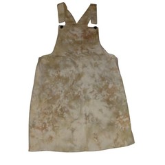 Wild Fable Womens Tie Dye Overall Pinafore Dress Tan Brown Mini Jumper Small