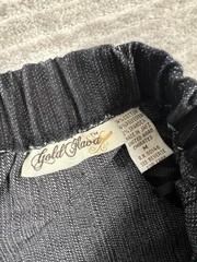 Gold Flava Dress Womens Medium Blue Denim Dark Wash Mini Cotton Blend