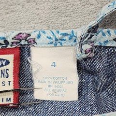 Vintage Old Navy Dress Womens 4 Blue Denim Square Neck Empire Waist Sundress