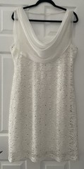 Ivory Lace Dress by Connected Apparel NEW