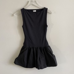 Aritzia Babaton Segment Poplin Mini Dress Size XS Black SOLD OUT