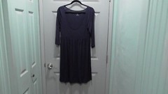 Basic Navy Blue Half Sleeve Dress Size medium