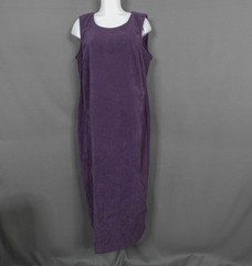 Womens Dress 14W Purple Lagenlook Flowy Artsy Quiet Luxury Timeless Minimalist