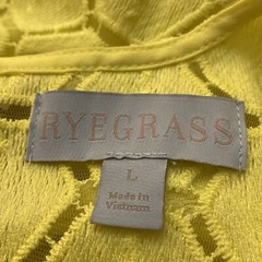 NWT Rye Grass Size Large Lemon Sorbet Yellow Lace Sundress Lined MSRP $100