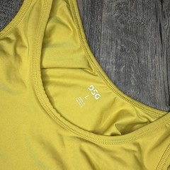 Flounce Dress Size Large Mustard Yellow Built-In Shorts Summer Skort Dress DSG