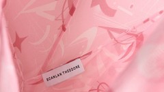 Scanlan Theodore 2 piece cross front silk long sleeve dress in blush size S/UK8