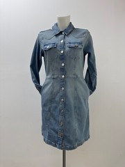 Ladies New Gap Denim Dress With Pockets In 3 colours Size XS S M L XL
