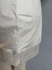 Alessandro De Benedetti Ivory Cotton Couture Occasion Dress IT40 Archive BNWT