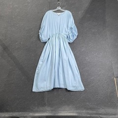 BANANA REPUBLIC Eliana Cotton-Silk Dress Women&rsquo;s Size S Petite Blue