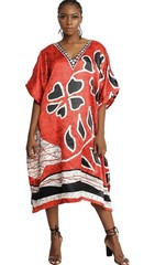 Sante Classics Women’s 100% Polyester Satin Caftan One Size