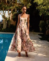 alice olivia HANA MIDI DRESS $ 795 Size 4