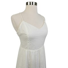 Lost + Wander Womens Asymmetrical Midi Dress Size Medium White Boho Bridal Beach