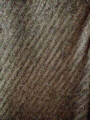 Cachet Glitter Ruched Sleeveless Cowl Neck Long Gown Dress Taupe Size 16