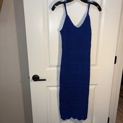 Freshman 1996 Colbalt Blue Lined Sweater Dress Size Small New With Tags