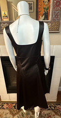 silk assets black cocktail Dress armpit to armpit 16&Prime; Length 41.5&Prime;