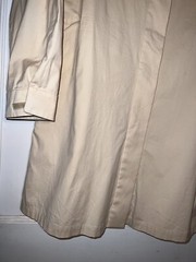 John Patrick Tunic Button Down Shirt Dress Beige Cotton Size L. d123