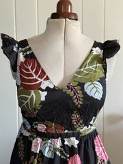 BODEN ANDREA 100% COTTON FRILL SLEEVE MAXI DRESS RRP £130 – SIZE 10