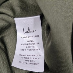 Lulus Olive Green Chiffon Front Slit Sleeveless Maxi Dress Women&rsquo;s Size M NWTF