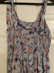 Japna Junior&rsquo;s Maxi Dress Sundress Ruffled Hem Smocked 100% Rayon Size Medium