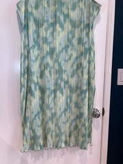 Future Collective Gabriella Karefa-Johnson Plissé Midi Dress 2X Blue Green Chic