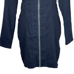 GUESS CORSET DENIM SQUARE NECK LONG SLEEVE MINI DRESS IN RINSE NWT SIZE SMALL