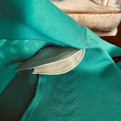 Ming Wang PS Teal Knit Sweater Shift Dress Longsleeve Cardigan Jacket Easter