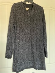 Dakini Sweater Dress Women&rsquo;s Large Navy and Grey