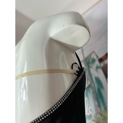 J&rsquo;adore Maxara Black Bodycon Halter Maxi Strappy Dress Diamante Size 40 Small