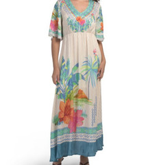 Johnny Was Tami Maxi Dress Melissa M;NWT