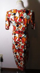 LuLaROE Multi Colored « Julia » Stretch Midi Dress Size M NWT
