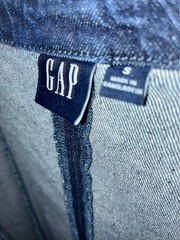 GAP Denim Square-Neck Maxi Dress SMALL Dark Wash Sleeveless Cotton FREE SHIP