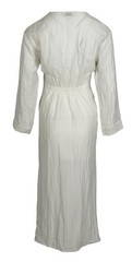 Sandro Paris Womens Dress White Long Sleeve V Neck Size 1 36 S Luxury