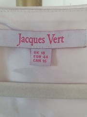 Authentic Vintage Jacques Vert Silk Blend Devoré Midi Dress | Size UK 18 |…