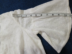 Julian Taylor New York Midi Wrap Style Eyelet White Dress Tie Waist Belt NWT 4