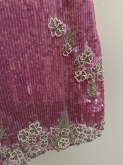 LoveShackFancy Meline Dress Raspberry Sparkle Size 10