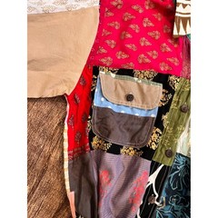 Ashley Taylor Womens Patchwork Shirt Dress Cotton Multi Color Long Sleeve OS