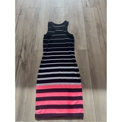 Superdry Striped Bodycon Dress Womens size small Snug fit , Sundress, Beach